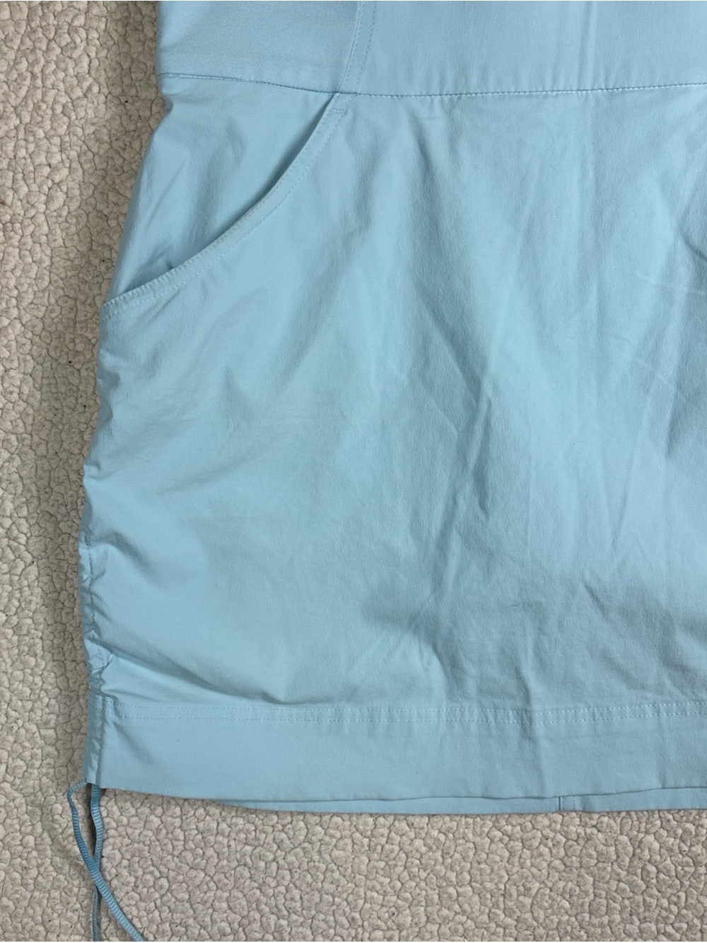 Columbia Women’s All Seasons Ruched Skort Size Medium Light Blue Omni-Shade - Picture 4 of 16